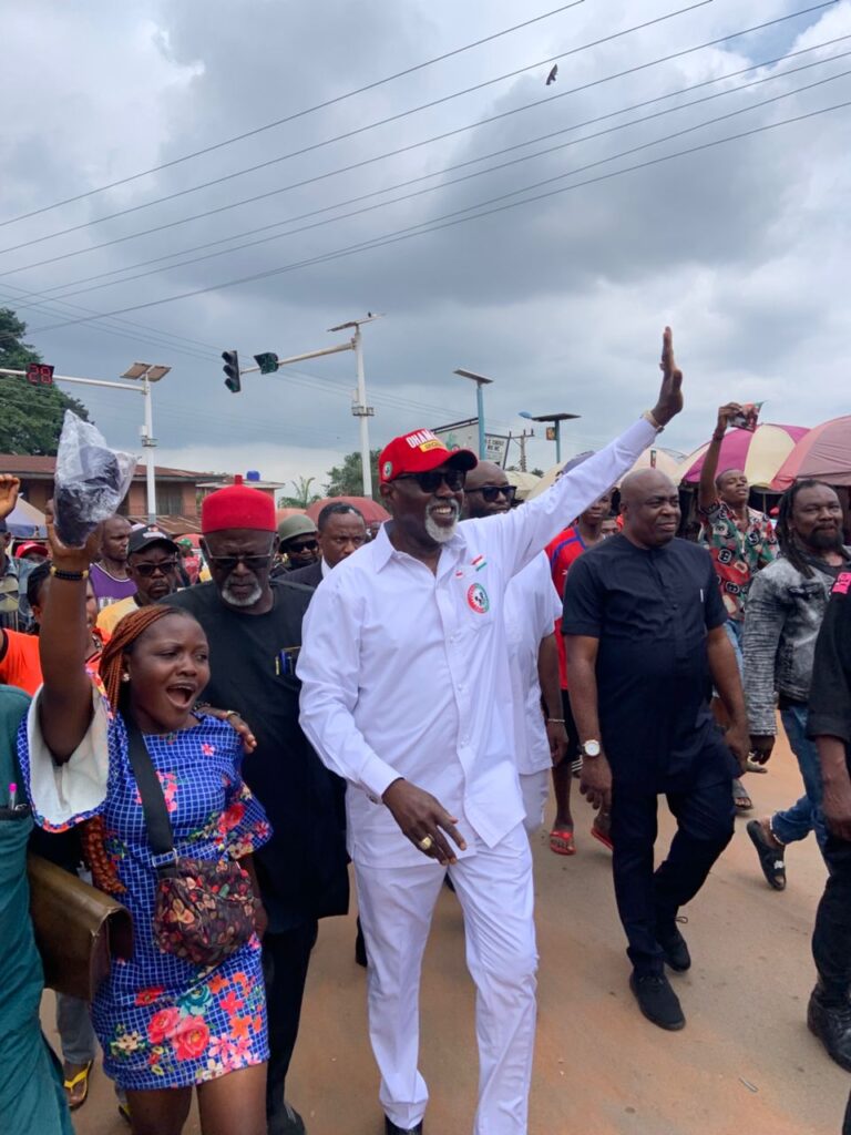 George Moghalu Visits Igwe Oka Ije of Okija on Campaign Trail Dr Moghalu