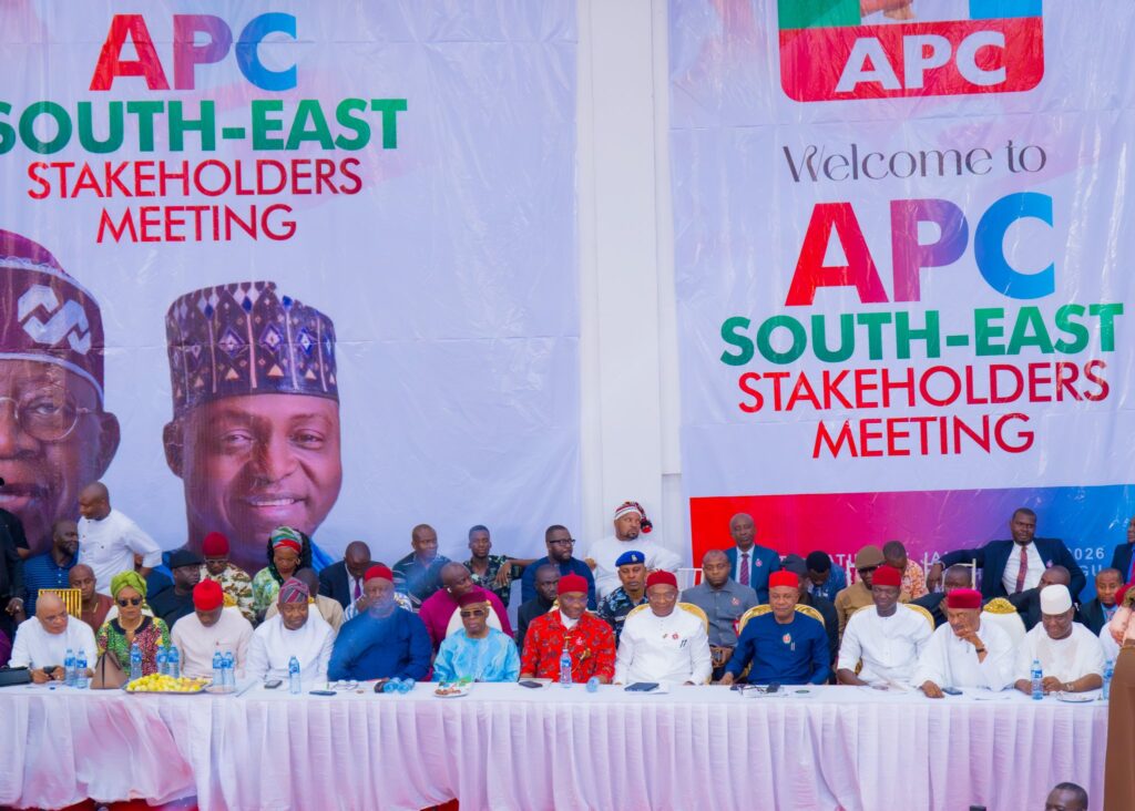 South East APC Presents Unified Front, Adopts Tinubu for 2027